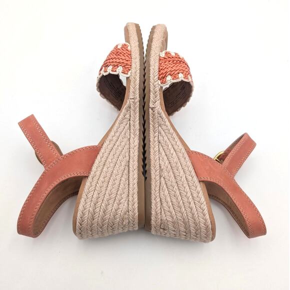 Söfft Inez Espadrille Wedge Sandal Open Toe Women's Papaya Size US7M EU37.5 - Picture 6 of 13